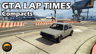 Fastest Compacts 2020  GTA 5 Best Fully Upgraded Cars Lap Time Countdown [upl. by Coniah951]