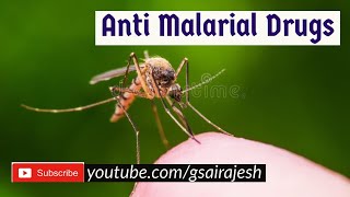 Chemotherapy 9  Malaria parasite life cycle amp Anti Malarial drugs [upl. by Riamo]