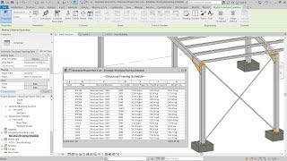 9  Revit 2019 – Structural Framing Schedule [upl. by Tiebold]