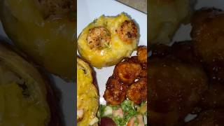 Twice baked potatoes with some honesly glazed lobster 🥹🥹😋😋🥹food letthecookingdothetalking [upl. by Ahsinel]