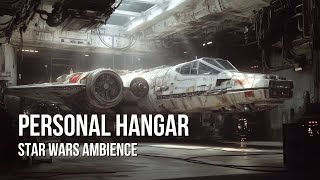 Personal Hangar  Star Wars Ambience  Ship Takeoffs Coruscant Sounds White Noise [upl. by Illil998]