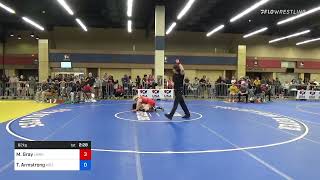 62 Kg Quarterfinal  Madyson Gray Lawrence Elite Wrestling Club Vs Taliyah Armstrong Arizona 862 [upl. by Jerol]