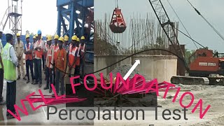 Percolation Test Procedure In Well Foundation  well foundation [upl. by Dolora304]