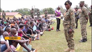 UPDF recruitment in districts  Hundreds enroll in Busia and Mukono district [upl. by Mencher]