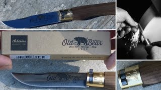 Нож Antonini Old Bear XL Walnut итальянский ответ ножу Opinel [upl. by Fayola]