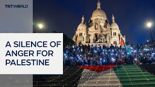 Paris lights up for Gaza [upl. by Grae951]