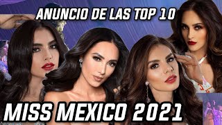 Miss México 2021  Anuncio de las Top 10 [upl. by Tristis661]