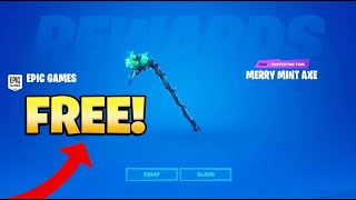 How To Get MINTY PICKAXE for FREE in Fortnite [upl. by Arodnap]