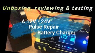 Unboxing Reviewing Testing a 12V24V Pulse Repair Battery Chargera tool needed during the Pandemi [upl. by Erin524]