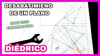 DIÉDRICO  desabatimiento🔃 de un plano EBAU Extremadura 2020 [upl. by Hullda]