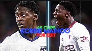 Kobbie Mainoo  4k clips for edit [upl. by Liuqa]