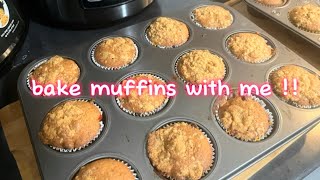 bake muffins with me [upl. by Markland]