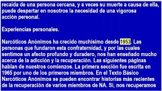 Narcoticos Anonimos  La Recuperacion y la Recaida [upl. by Enrak953]