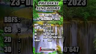 PREDIKSI SINGAPORE MALAM INI TUNGGAL SGP SABTU 23 DESEMBER 2023 RUMUS EKOR SGP okewla sgp [upl. by Odnalro]