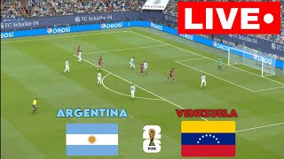 🔴LIVE Venezuela vs Argentina  South American Qualifiers 2024  Match Live Today [upl. by Ainoet]