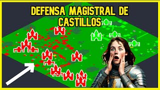 LA DEFENSA MAGISTRAL DE CASTILLOS EN AGE OF EMPIRES 2 [upl. by Nilauqcaj905]