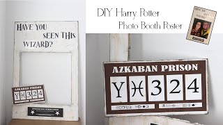 DIY Harry Potter Photo Booth Poster [upl. by Navad163]