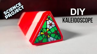 How to make Kaleidoscope  DIY Kaleidoscope  Science Project  School Project [upl. by Ycaj]