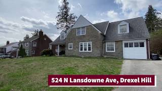 524 N Lansdowne Ave Drexel Hill video tour [upl. by Sholes]