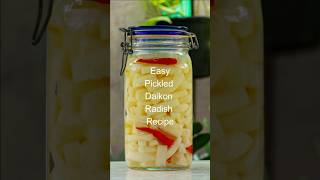 Pickled Daikon Radish  Easy and Quck Pickles Recipe  How to Make Pickled Daikon Radishes shorts [upl. by Hild383]