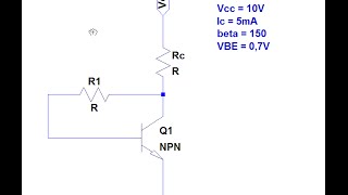 Exercício  Polarização de Transistor Bipolar [upl. by Dale]