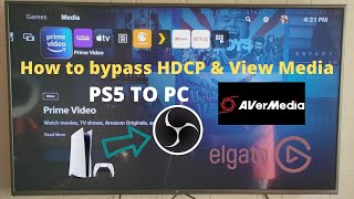 PS5 Video Capture  How to bypass HDCP in OBS to view PS5 Media  TwitchPrimeNetflixApple TV [upl. by Letniuq388]