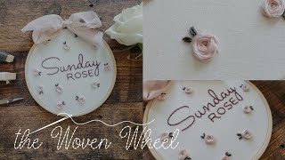 Embroidery Stitch Tutorial the Woven Wheel [upl. by Gati]