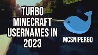 How To Turbo Minecraft Usernames in 2023  MCsniperGO Guide [upl. by Moulden]