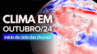 280924 PREVISÃO CLIMÁTICA DE OUTUBRO DE 2024 MÊS INICIA COM INTENSA FRENTE FRIA [upl. by Attennod]