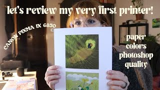 LETS REVIEW MY NEW PRINTER  small artist business life [upl. by Inahteb]