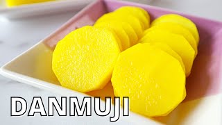 How to make Danmuji  Korean Yellow Pickled Radish  단무지 [upl. by Atikihs521]