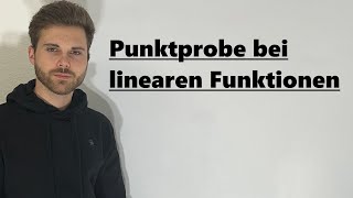 Punktprobe lineare Funktionen liegt der Punkt auf der Geraden  Verständlich erklärt [upl. by Aina]