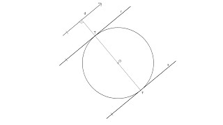 Tangent Lines to a Given Circle Parallel to a Given Direction [upl. by Burkle]