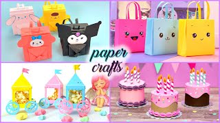 60 DIY PAPER CRAFTS  School Supplies Gift Ideas Fidgets and more [upl. by Conah]