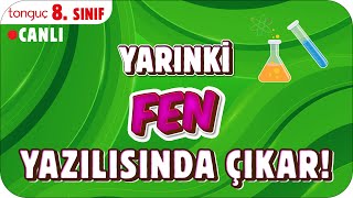 YARINKİ FEN SINAVINDA ÇIKAR ✍🏻 8 SINIF 2025 [upl. by Ayamahs]