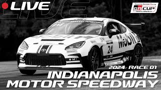 LIVE  Race 1  Indianapolis  Toyota Gazoo Racing North America GR Cup 2024 [upl. by Eiliab]