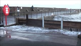 HIGH TIDE AND STORM AT WATCHET SOMERSET 2 FEBRUARY 2014 Part 2 [upl. by Lull]