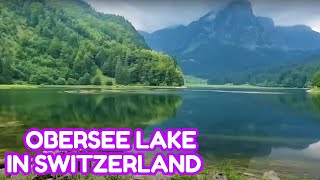 Easy Hiking Trail Along The OBERSEE Lake In NÄFELS Canton GLARUS SWITZERLAND [upl. by Annovy]