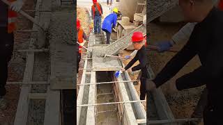 Concrete pouring process into formwork [upl. by Nodyarb902]