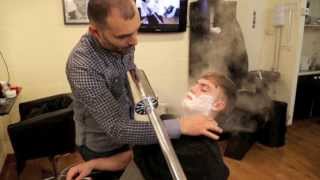 Turkish Hot Towel Shave By The Turkish Barbers Lucan Dublin Ireland [upl. by Uile]