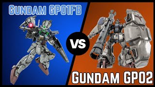 GUNDAM GP01Fb vs Gundam GP02 BB  GUNDAM BATTLE OPERATION 2 [upl. by Earas]