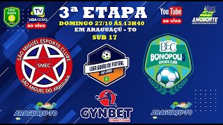 LIGA GOIÁS GYNBETCOM 2024  CATEG BASE  SÃO MIGUEL EC X BONÓPOLIS EC SUB17 [upl. by Valonia]