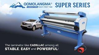 Qomolangma Fullauto Wide Format Cold Laminator with Heat Assisted [upl. by Roumell427]