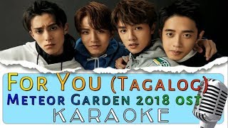 FOR YOU TAGALOG KARAOKE VERSION Meteor Garden 2018 OST [upl. by Parks]