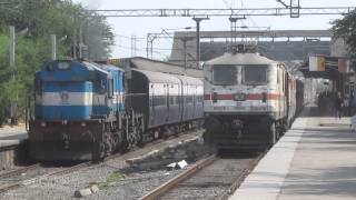 Badly Shaking GZB WAP7 with 12263 PUNENZM AC Duronto Massive Acceleration at Kopar [upl. by Enomyar]