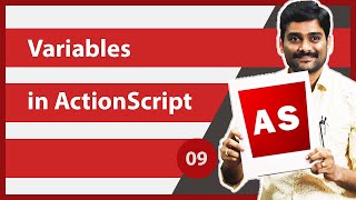 Variables in ActionScript  ActionScript Tutorial 09 [upl. by Neill]