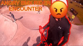 ANGRY BMX RIDER ENCOUNTER  Radcliffe on Trent skatepark [upl. by Asiilanna]