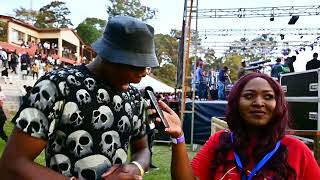 Jasamah  Interview at Gwambas Album Launch in Blantyre after his performance [upl. by Gelasius868]