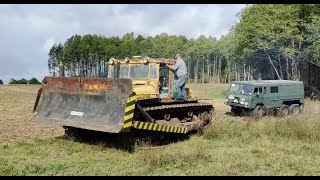 RetromobileTVoldtruck militarytruck ČTZ  Čialiabinsko traktorių gamykla [upl. by Repotsirhc]