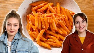 Can I Make Better Penne Alla Vodka Than Gigi Hadid • Tasty [upl. by Llekim240]